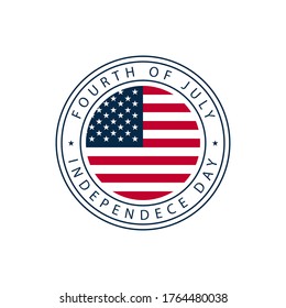 American Independence Day Illustration. Fourth of July. Vector illustration