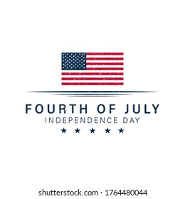 American Independence Day Illustration. Fourth of July. Vector illustration
