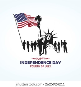 American independence day Illustration vector based drawing Vol 01