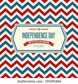 American Independence Day  Patriotic background. Vector illustration