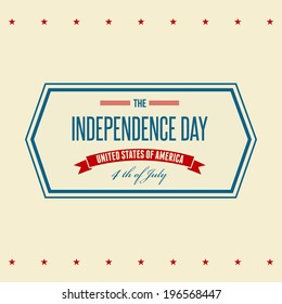 American Independence Day  Patriotic background. Vector illustration