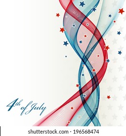 American Independence Day  Patriotic background. Vector illustration