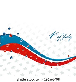 American Independence Day  Patriotic background. Vector illustration