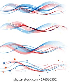 American Independence Day  Patriotic background. Vector illustration