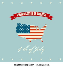 American Independence Day  Patriotic background. Vector illustration