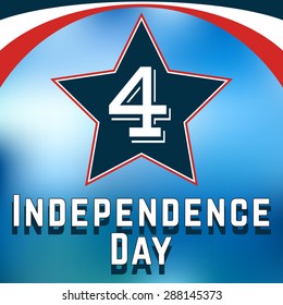 American Independence Day poster. Vector design.