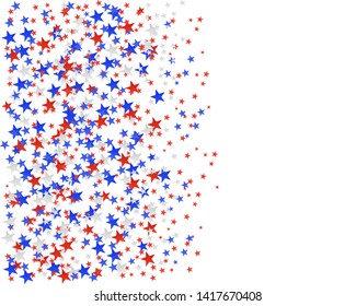 American Independence Day stars background. July 4th holiday stardust
