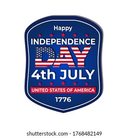 American independence day symbol vector illustration