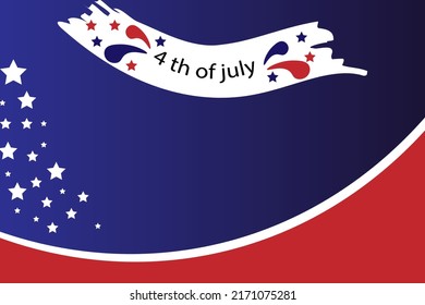 American Independence day theme background with copy space