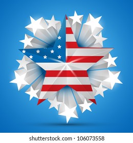 american independence day vector flag