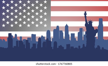 american independence day vector illustration