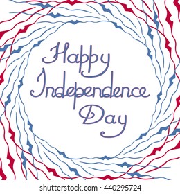 American Independence Day, vector illustration. Happy Day America Independence, on a white background, abstract