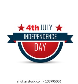 american independence day vector label design