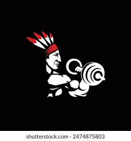 american indian abstract logo modern style