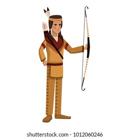 American indian with arch