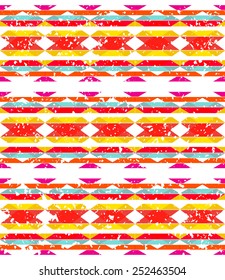 American Indian ethnic geometric seamless pattern.