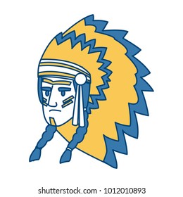 American indian face