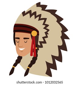 American indian face