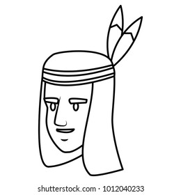 American indian face
