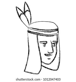 American indian face