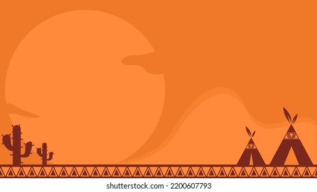 American Indian Heritage Day Background with Copy Space Area. Suitable for American Indian Heritage Day Event.