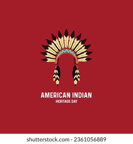 American Indian Heritage Day. American Indian Heritage creative concept. 