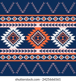American indian motifs. native american pattern, Vector seamless decorative ethnic pattern. Ethnic geometric pattern native american mexican navajo tribal motif. Design for background,carpet,wallpaper