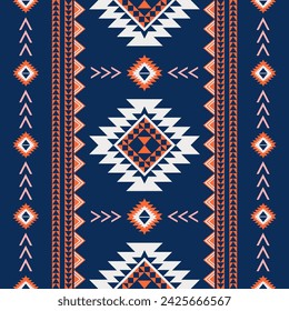 Motifs indiens américains. motif natif américain, image Vectorielle motif harmonieux d'ethnie décorative. Motif ethnique géométrique motif natif américain navajo motif tribal. Conception pour fond d'écran, tapis, fond d'écran