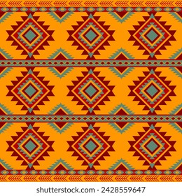 Motifs indiens américains. motif natif américain, image Vectorielle motif harmonieux d'ethnie décorative. Motif ethnique géométrique motif natif américain navajo motif tribal.
