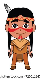 American Indian Native standing