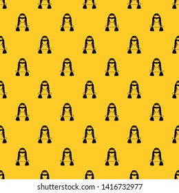 American indian pattern seamless vector repeat geometric yellow for any design