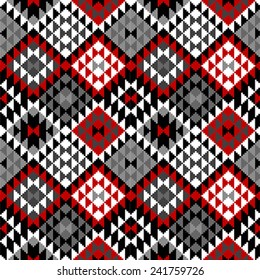 American Indian seamless pattern design