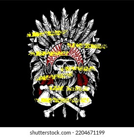 american indian skeleton with letters