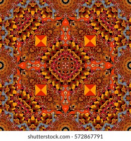 American indian tribal vector pattern. Carpet, headwear, blanket. Packaging design.