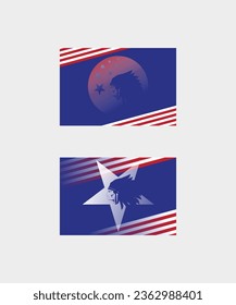 American Indian tribe, with american flag background