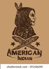 american indian vector