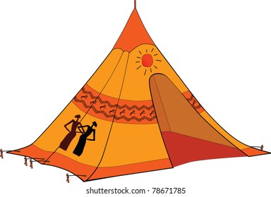 American Indian wigwam