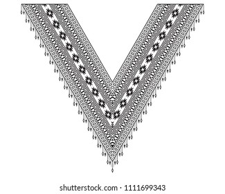 American Indians tribal pattern, black color. Sides form an angle of 60 degrees.