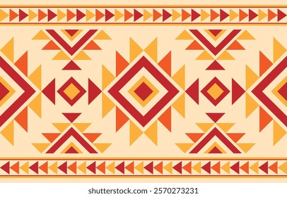 American indigenous pattern. Design for indigenous style, fabric, boho, carpet, ikat, tribal, batik