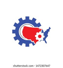 American Industry Logo vector template