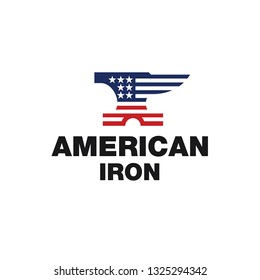 american iron logo