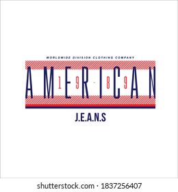 american jeans simple vintage fashion
