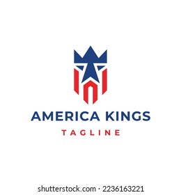American Kings Logo Vector Icon Template