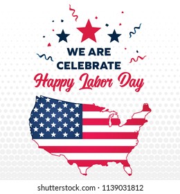 American Labor Day Celebration Background