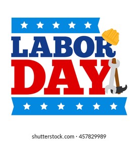american labor day concept illustration