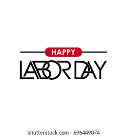 American labor day white background. Labor Day. Creative Typography