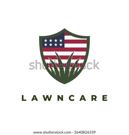 American Lawn Care Logo Vector