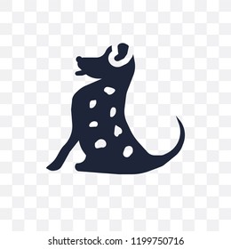 American Leopard Hound dog transparent icon. American Leopard Hound dog symbol design from Dogs collection. Simple element vector illustration on transparent background.
