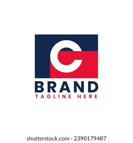 American Letter C Logo Design, Initial Political and Patriotic C Logo Template