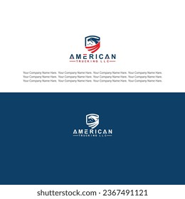 Diseño de logotipo americano. Diseño del logotipo de Engle. Plantilla de logotipo del motor. Engle American Design. 